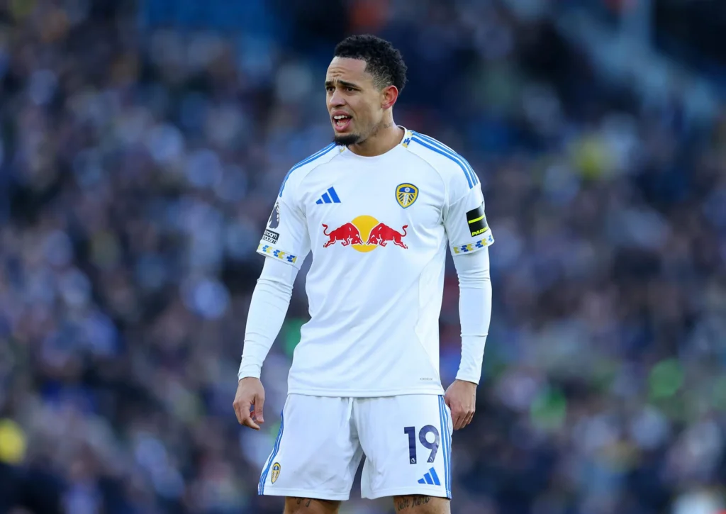 gol Noah Okafor dalam laga MU vs Leeds April 2026